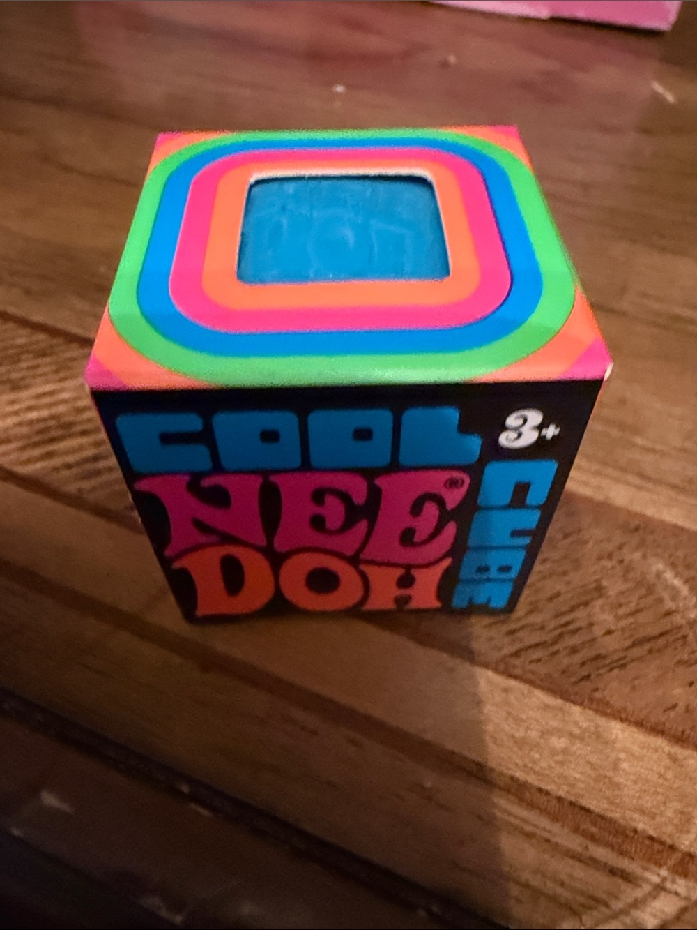 Authentic NeeDoh Cool Cube Sensory Toy - Blue